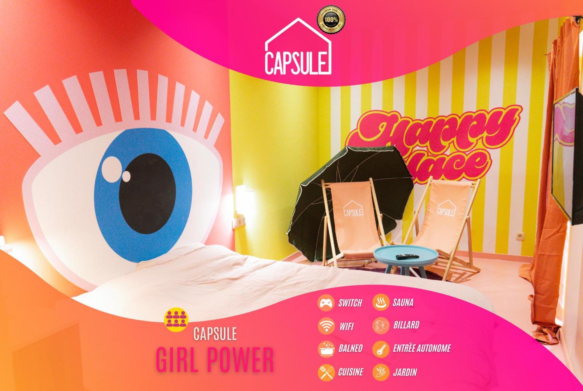 Capsule Girl Power Spa - Balneo - Sauna - Karaoke - Billard - 2 Chambres Charleroi Exterior photo
