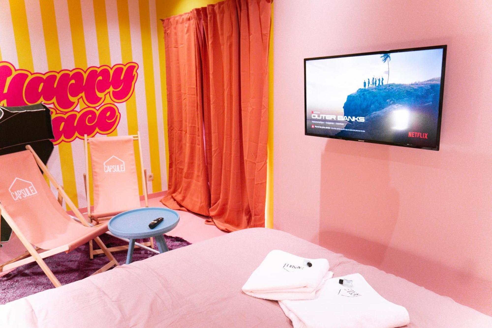 Capsule Girl Power Spa - Balneo - Sauna - Karaoke - Billard - 2 Chambres Charleroi Exterior photo